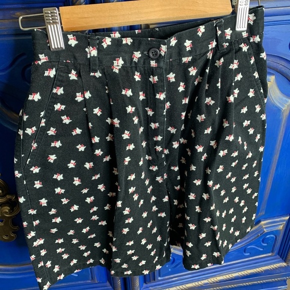 EP Pro Vintage High Waist Shorts Sz 6 Scottie Dogs - Picture 1 of 2